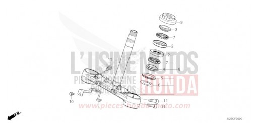 TIGE DE DIRECTION MSX125AR de 2024
